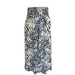 Womens Anthropologie Patrons of Peace Palm Print Boho  Pallazo Pants - Sz S